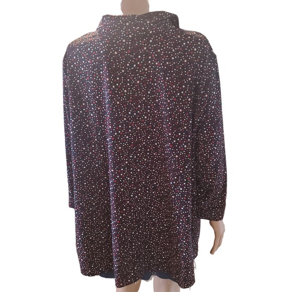 Catherine's 2X (22/24) Lot of 2 Lightweight Tunics Button Star/Geoemetric Print - Picture 4 of 16